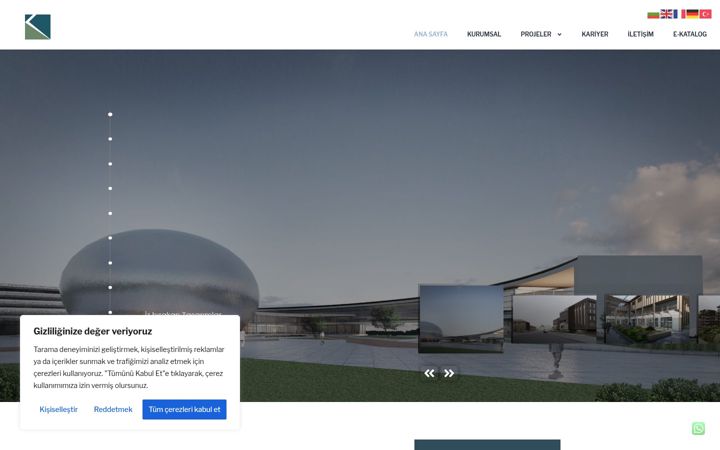 Screenshot of korogluinsaat.net