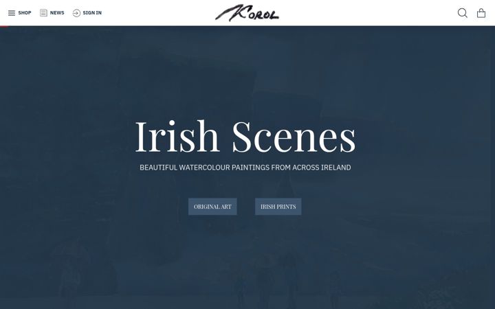 Screenshot of korol.ie