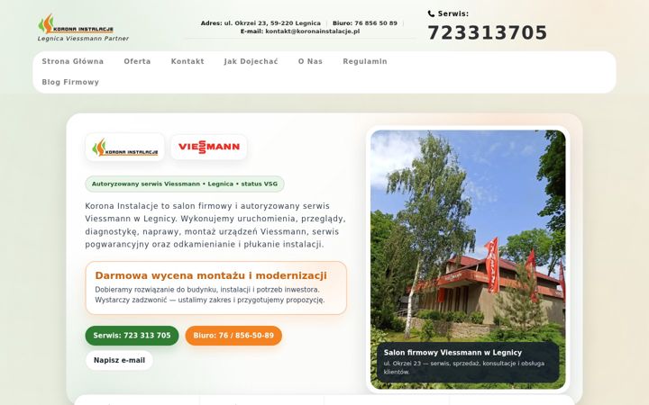 Screenshot of koronainstalacje.pl