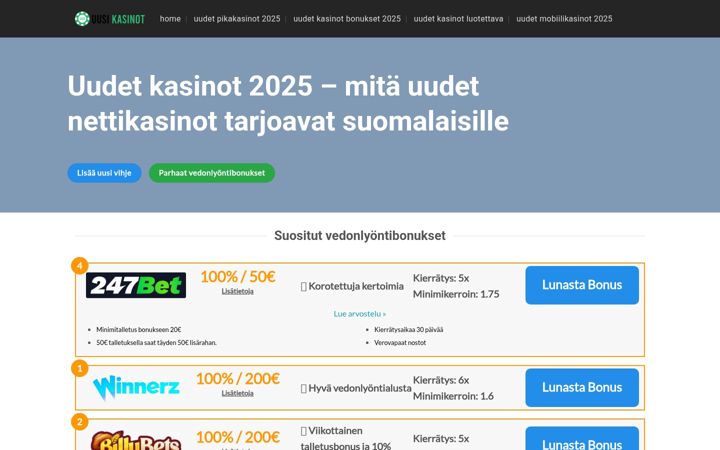 Screenshot of korpelankone.fi