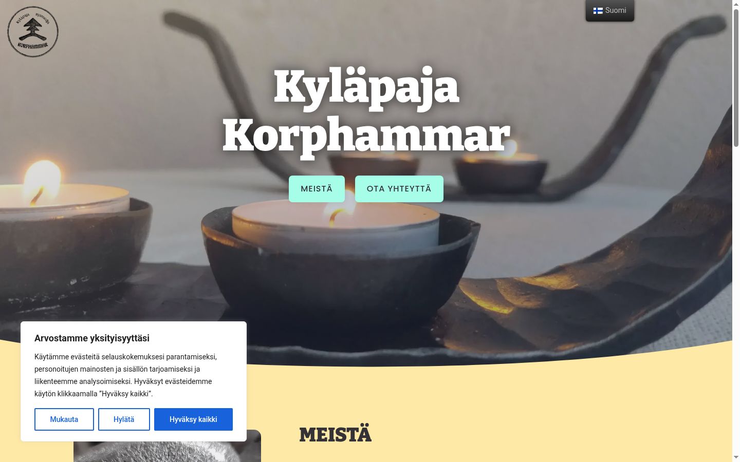 Screenshot tal-banner tal-kunsens muri qabel kwalunkwe interazzjoni