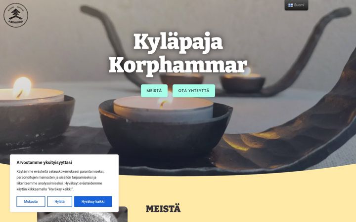 Screenshot of korphammar.fi
