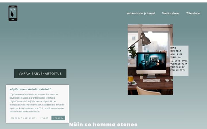 Screenshot of korpionline.fi