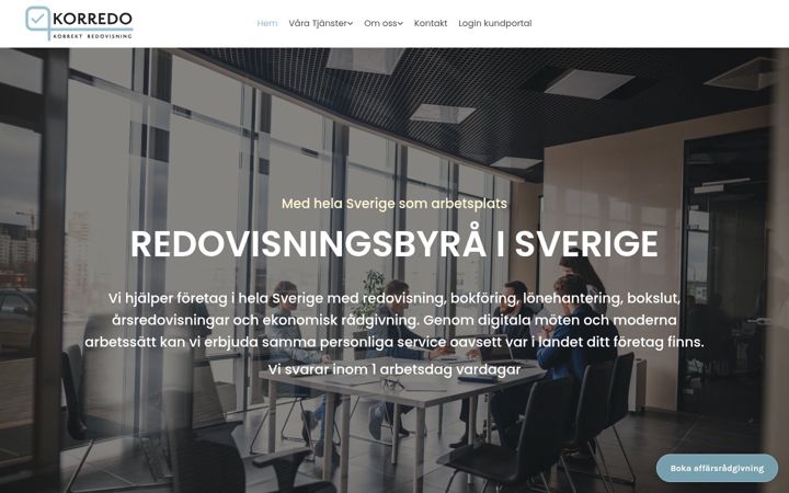 Screenshot of korredo.se