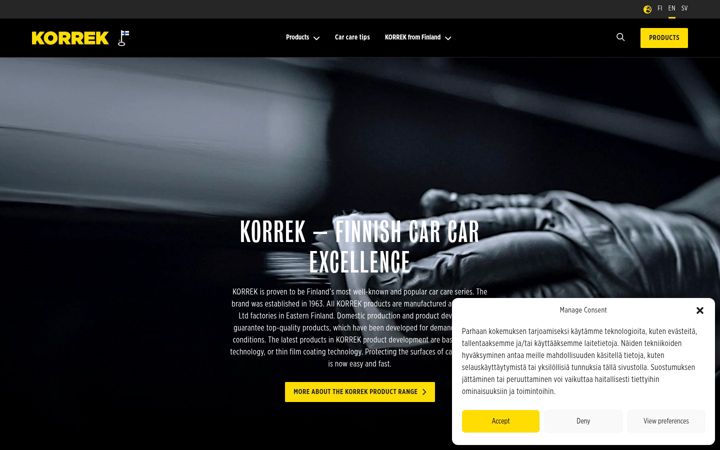Screenshot of korrek.com