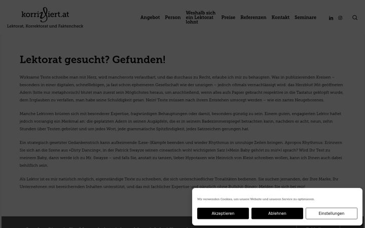 Screenshot of korrigiert.at
