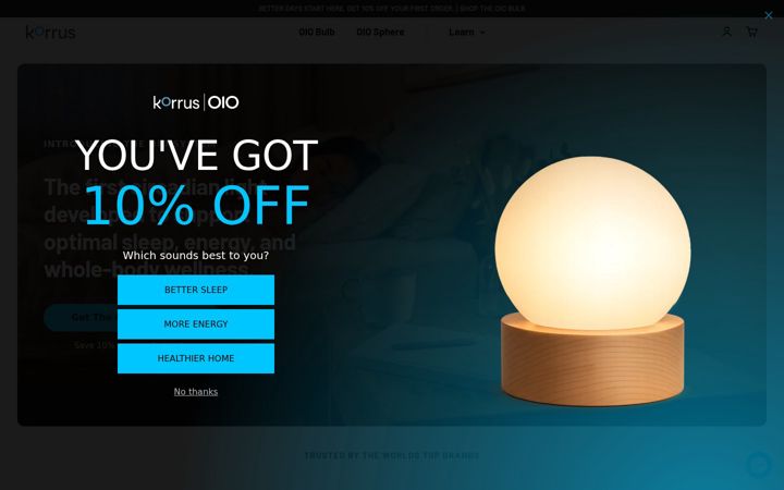 Screenshot of korrus.com