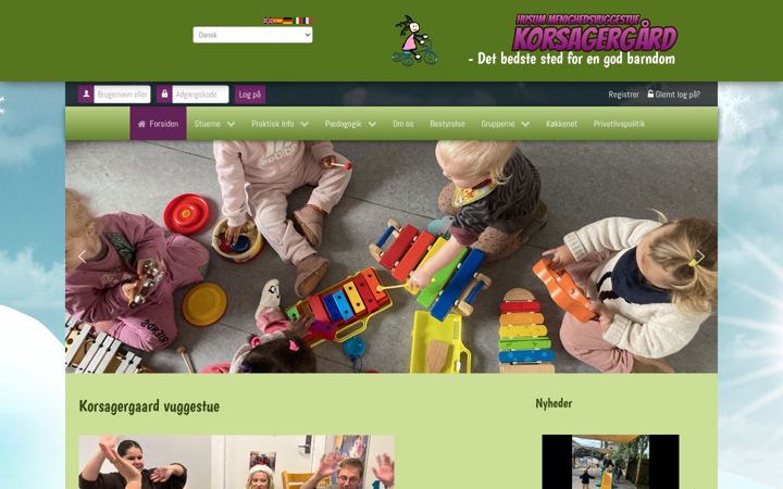 Screenshot of korsagergaard.dk