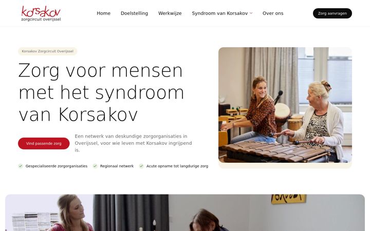 Screenshot of korsakov-overijssel.nl