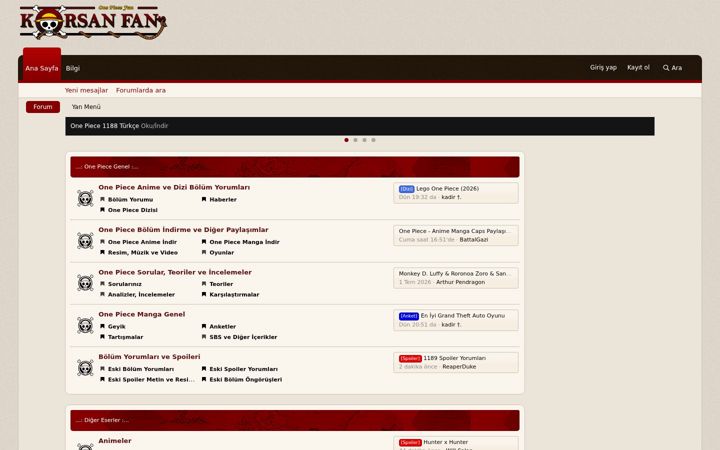 Screenshot of korsanfan.com