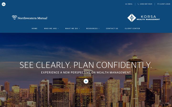 Screenshot of korsawealth.com