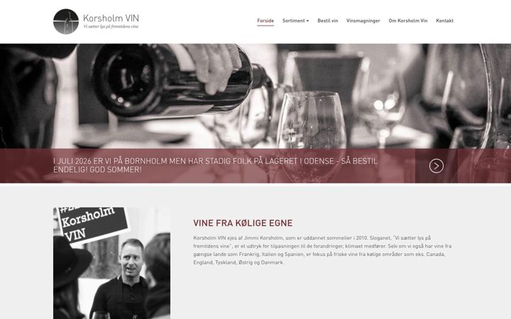 Screenshot of korsholm-vin.dk