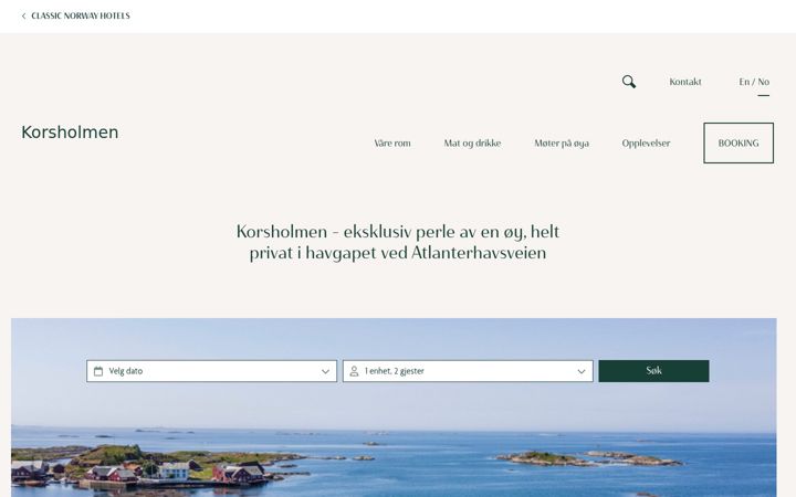 Screenshot of korsholmen.no
