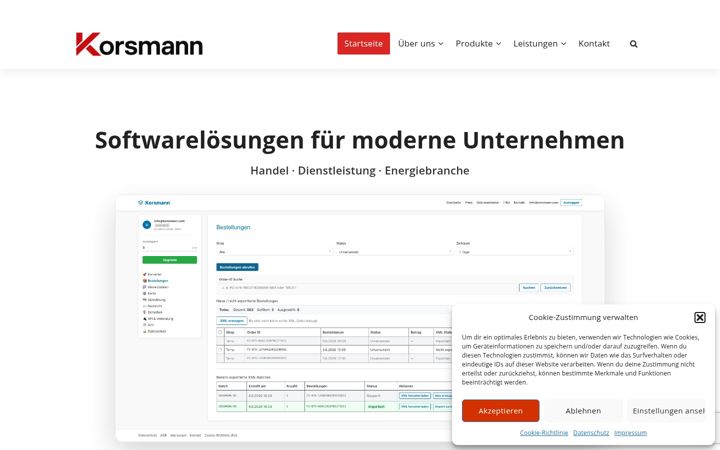 Screenshot of korsmann.com