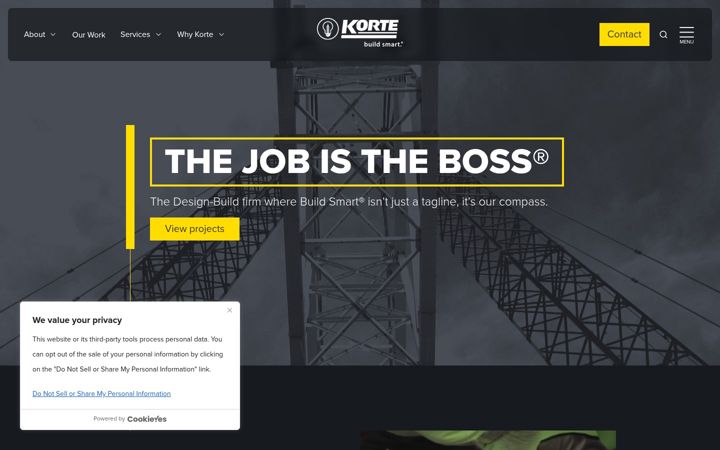 Screenshot of korteco.com