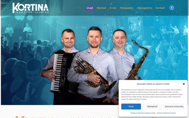 Screenshot of kortina.sk
