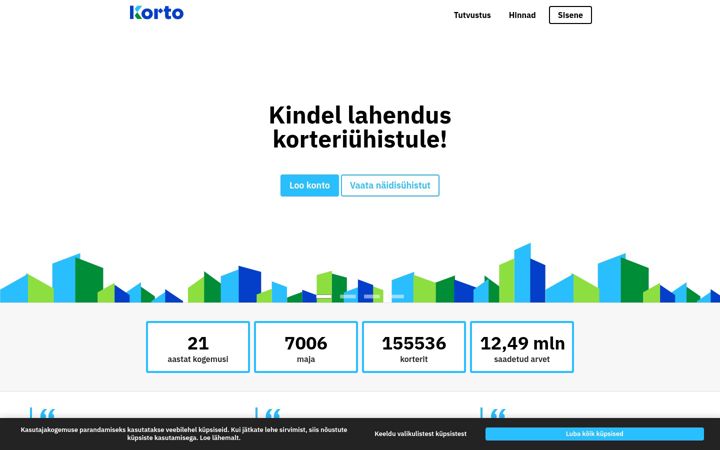 Screenshot of korto.ee