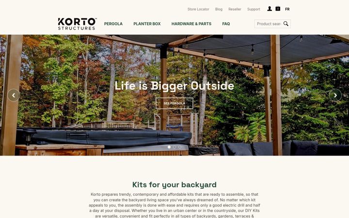 Skjámynd af kortostructures.com