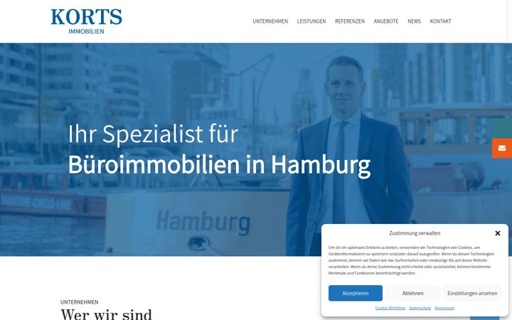Screenshot of korts-immobilien.de