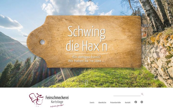Screenshot of kortstiege-catering.de