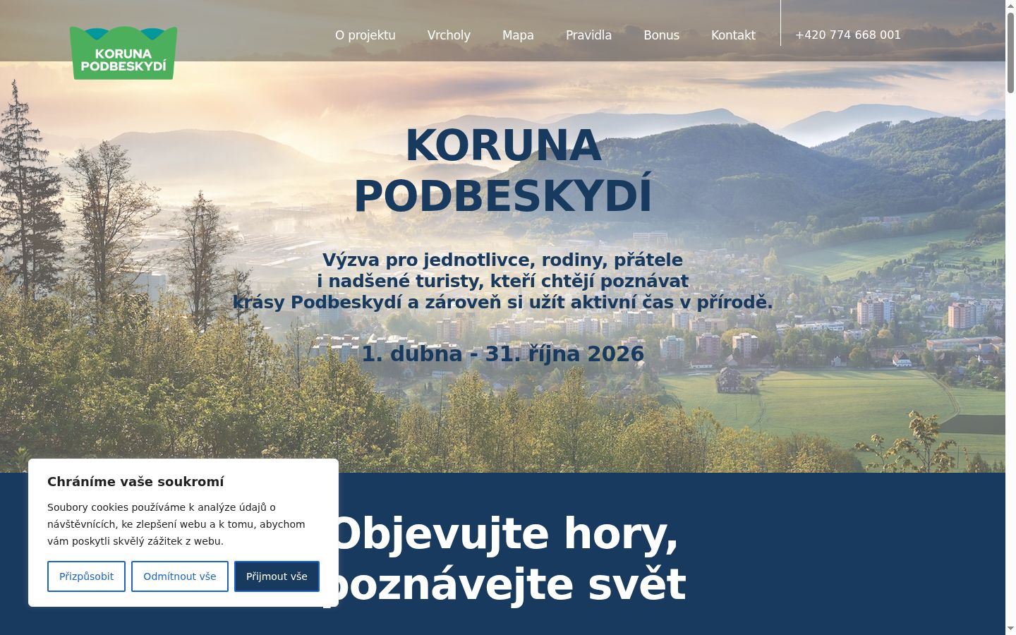 Képernyőkép a bármilyen interakció előtt megjelenő hozzájárulási bannerről