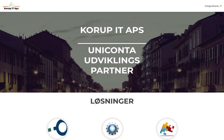 Screenshot of korup-it.dk