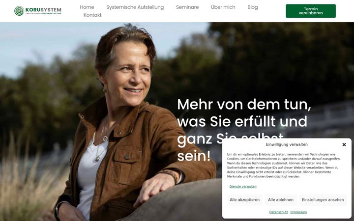 Screenshot of korusystem.at