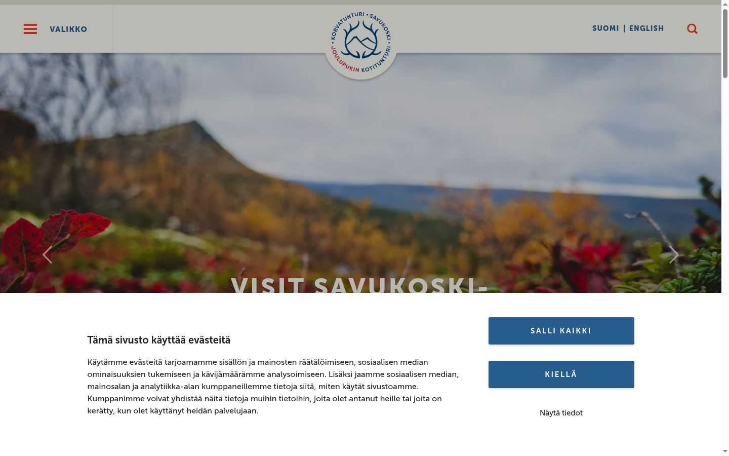 Snímek obrazovky baneru souhlasu zobrazeného před jakoukoli interakcí