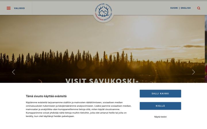 Screenshot of korvatunturi.fi