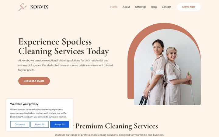 Screenshot of korvix.net