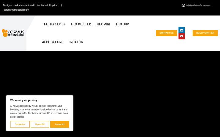 Screenshot of korvustech.com