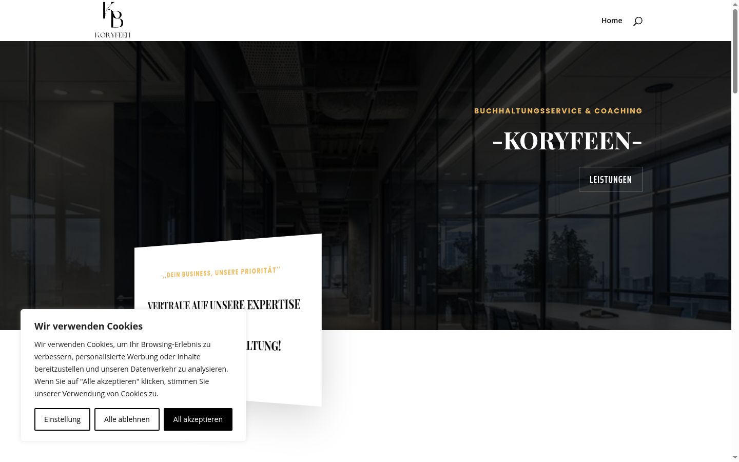Screenshot tal-banner tal-kunsens muri qabel kwalunkwe interazzjoni