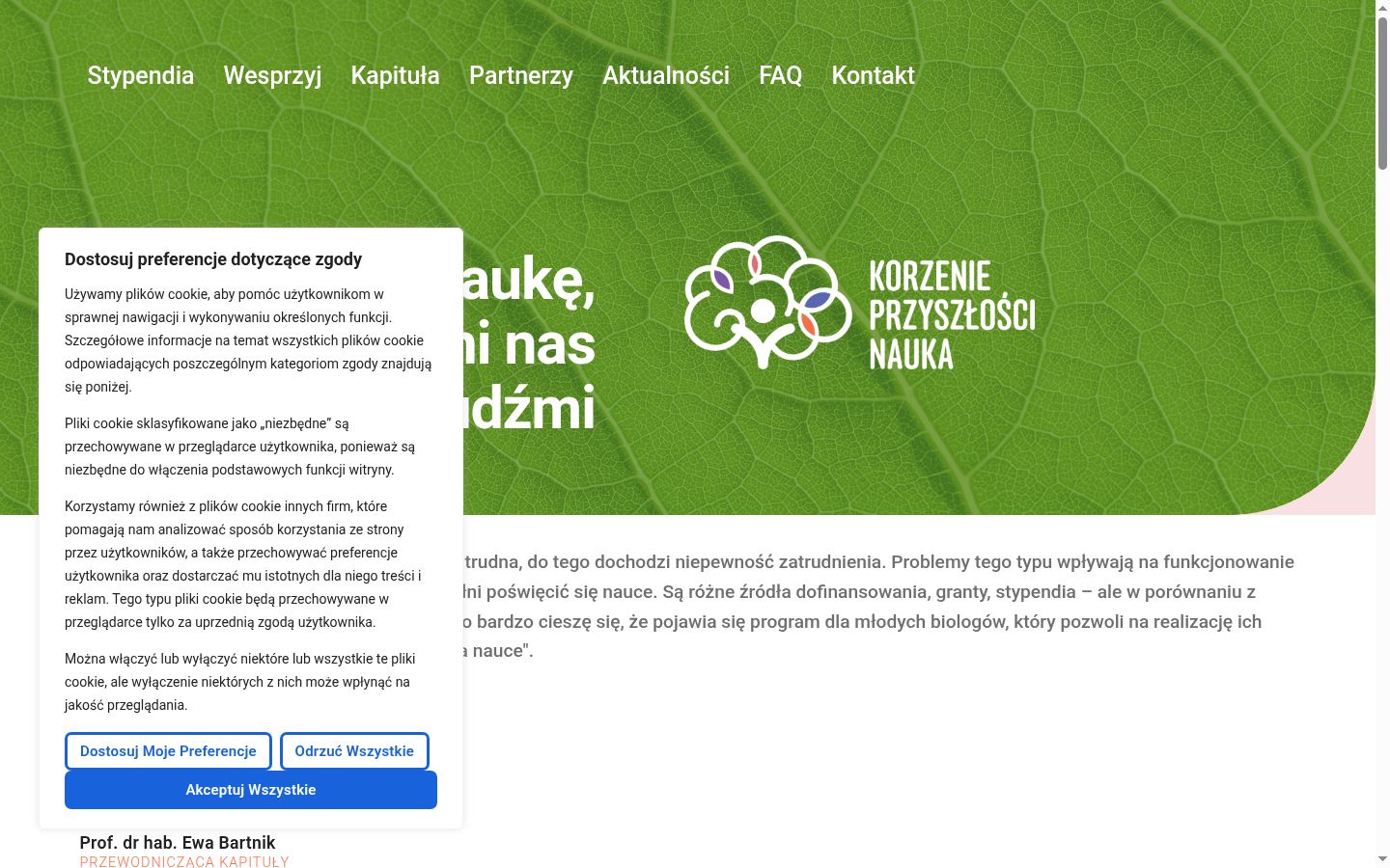 Posnetek zaslona pasice za privolitev, prikazane pred kakršno koli interakcijo