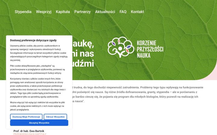 Screenshot of korzenieprzyszlosci.pl