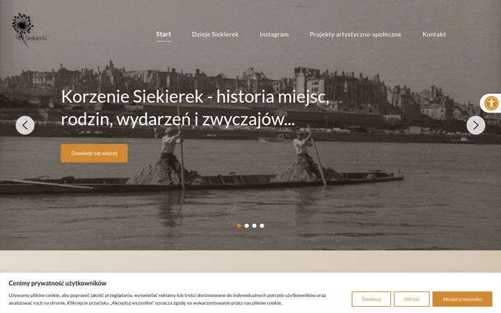 Screenshot of korzeniesiekierek.pl