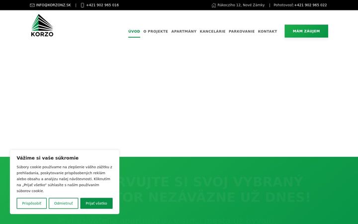Screenshot of korzonz.sk