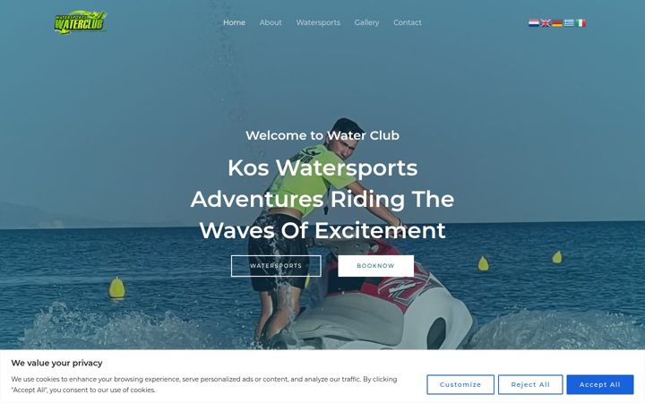 Screenshot of kos-water-sports.gr