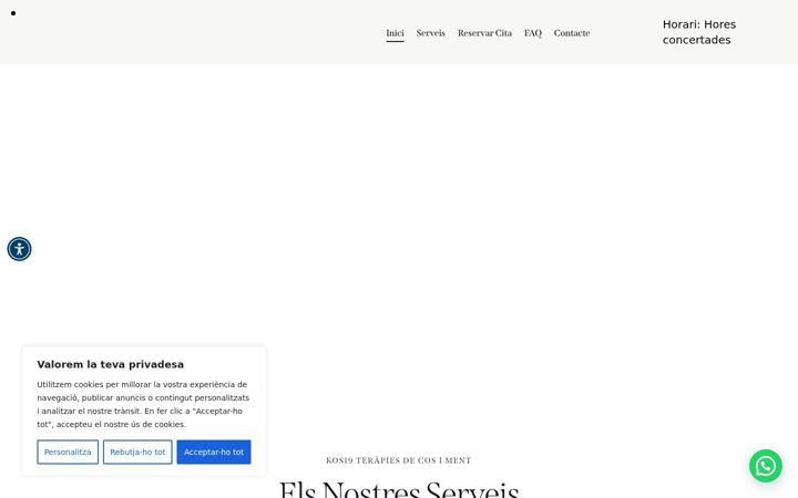 Screenshot von kos19terapies.com