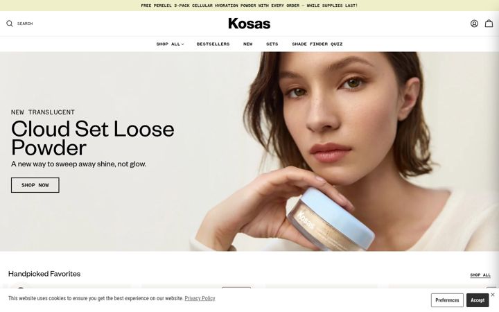 Kuvakaappaus sivustosta kosas.com