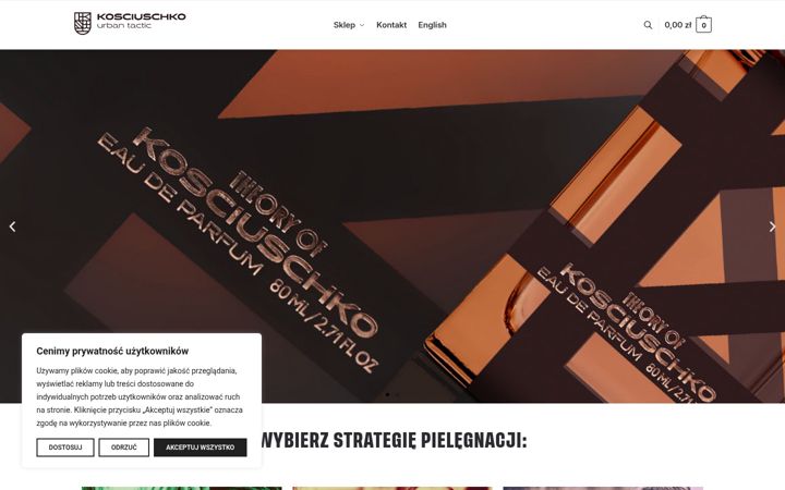 Snimka zaslona za kosciuschko.com