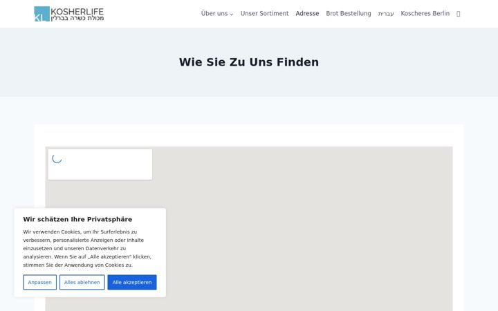 Screenshot of kosherlife.de