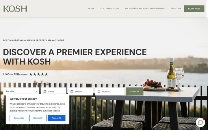 Screenshot του koshproperty.com