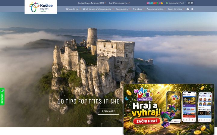 Screenshot του kosiceregion.com