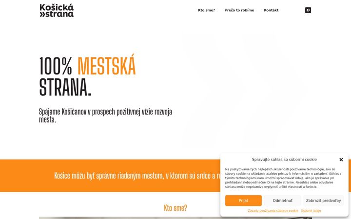 Screenshot of kosickastrana.sk