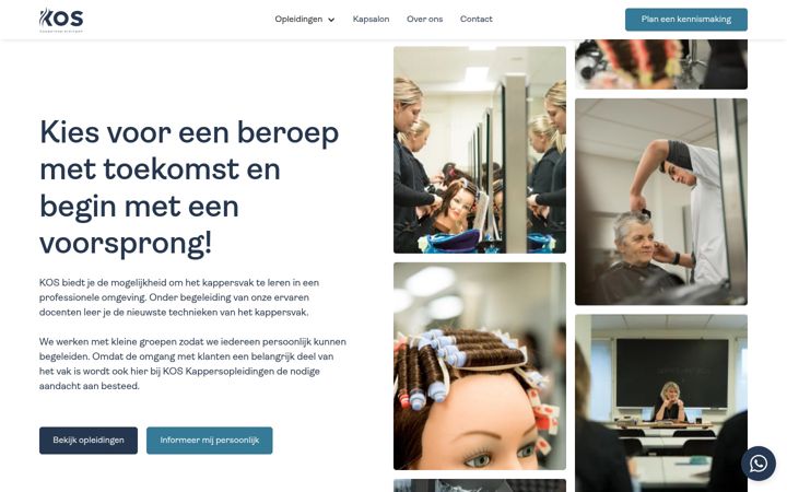 Screenshot of koskappersopleidingen.nl