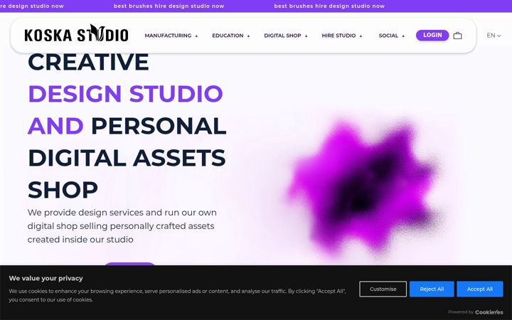Screenshot of koskastudio.com