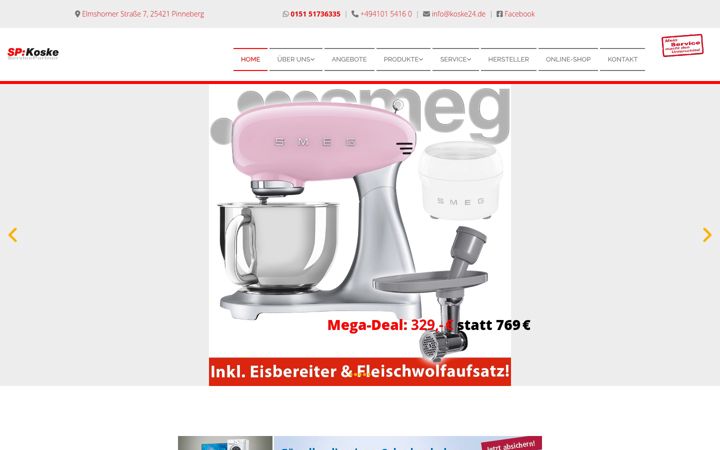 Screenshot of koske24.de