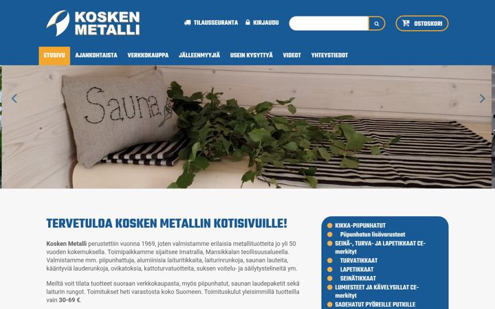 Screenshot of koskenmetalli.net
