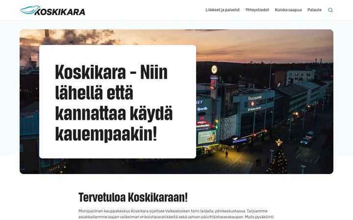 Screenshot of koskikara.fi