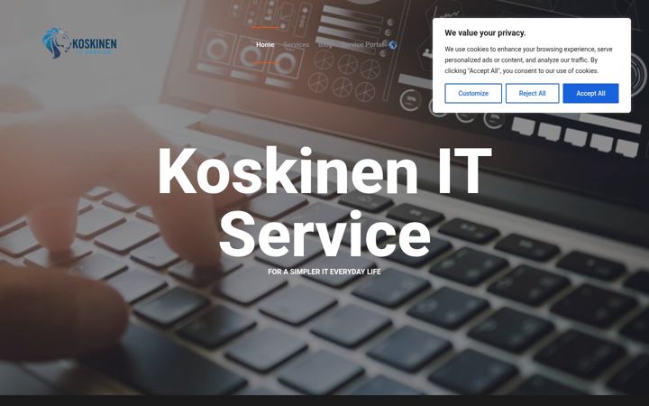 Screenshot of koskinen-it.net